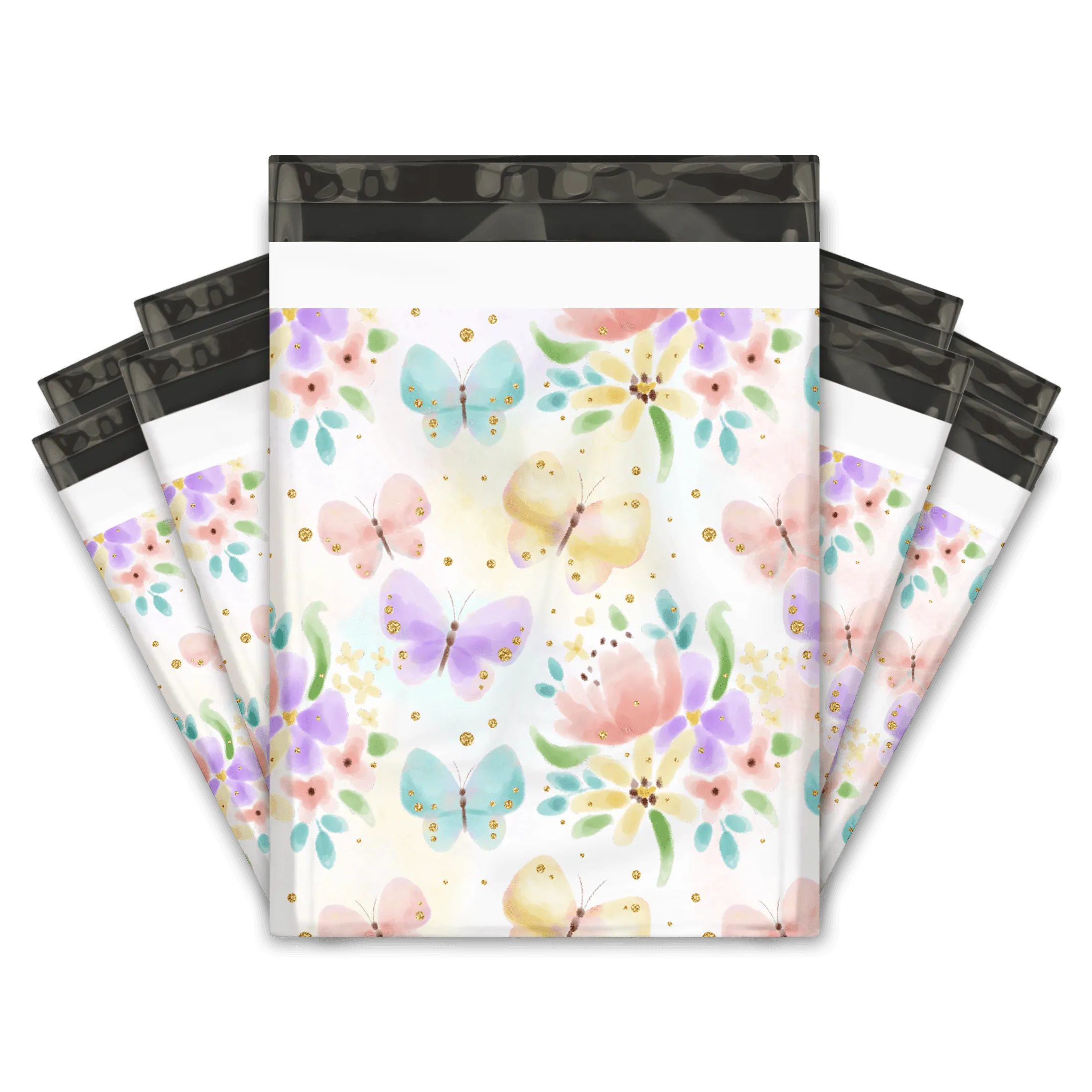 10x13 Butterfly Designer Poly Mailers Shipping Envelopes Premium Printed Bags