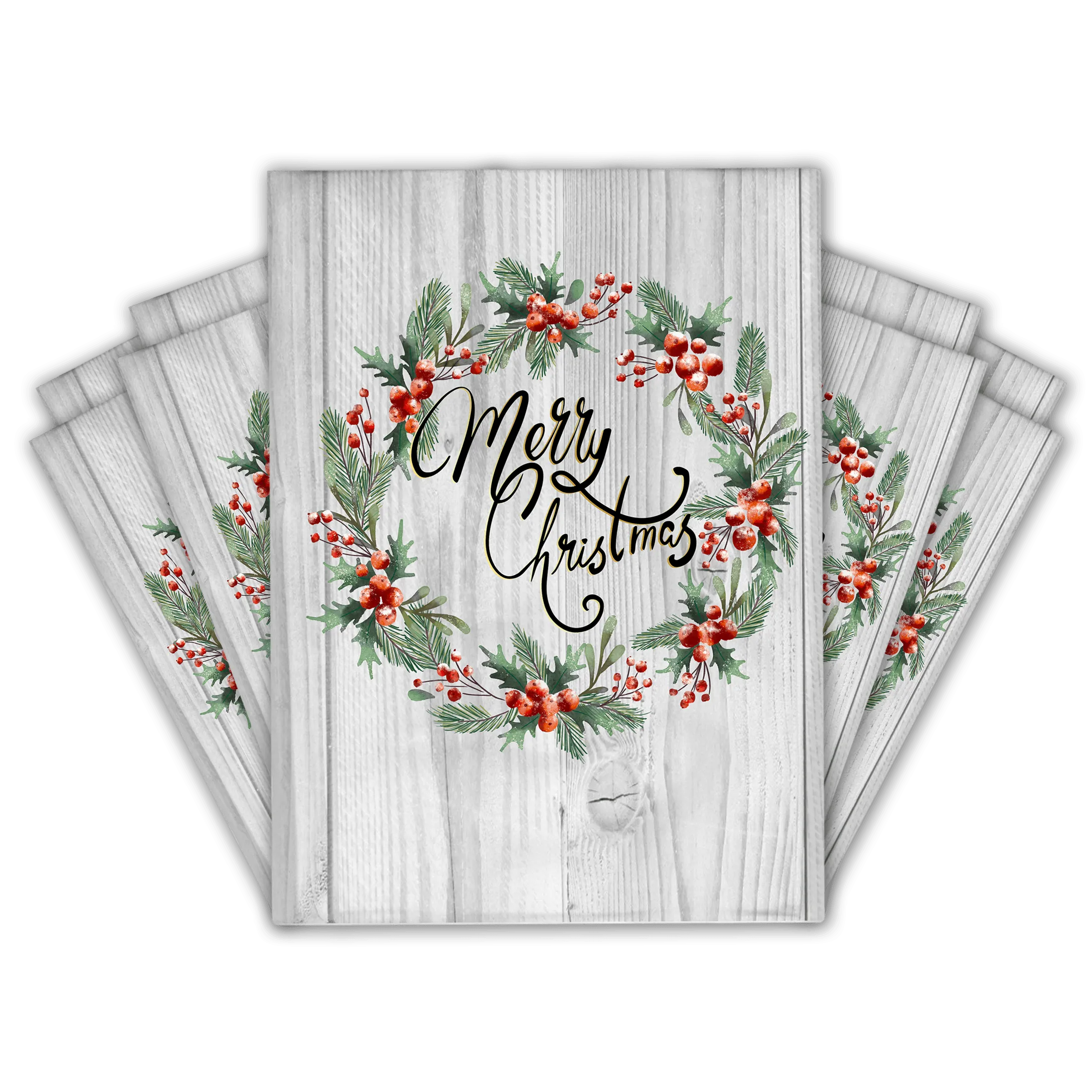 10x13 Christmas Wreath Designer Poly Mailers Shipping Envelopes Premium Printed Bags