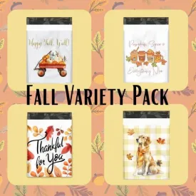 10x13 Fall Sample Pack Designer Poly Mailers Shipping Envelopes Premium Printed Bags