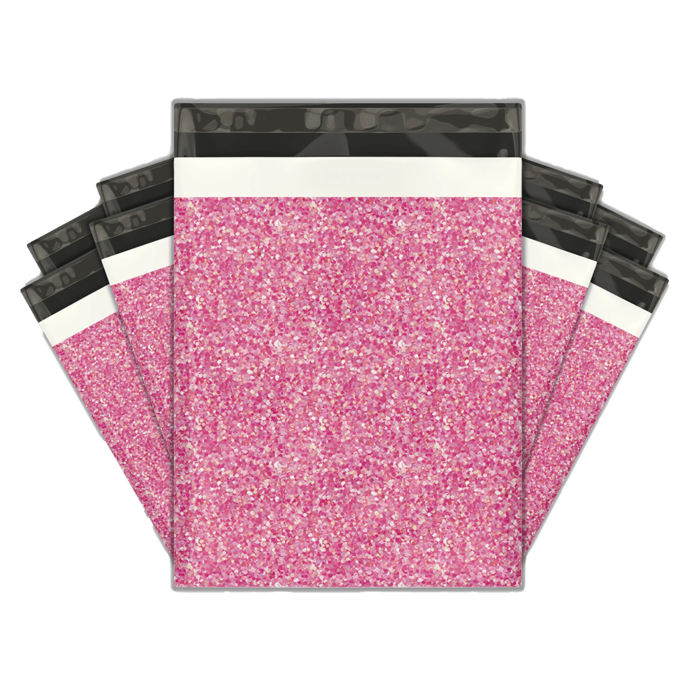 10x13 Pink Confetti Designer Poly Mailers Shipping Envelopes Premium Printed Bags