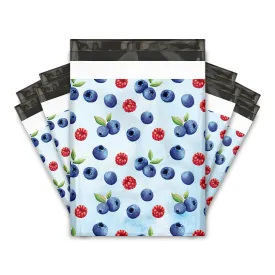 10x13 Summer Berries Designer Poly Mailers Shipping Envelopes Premium Printed Bags