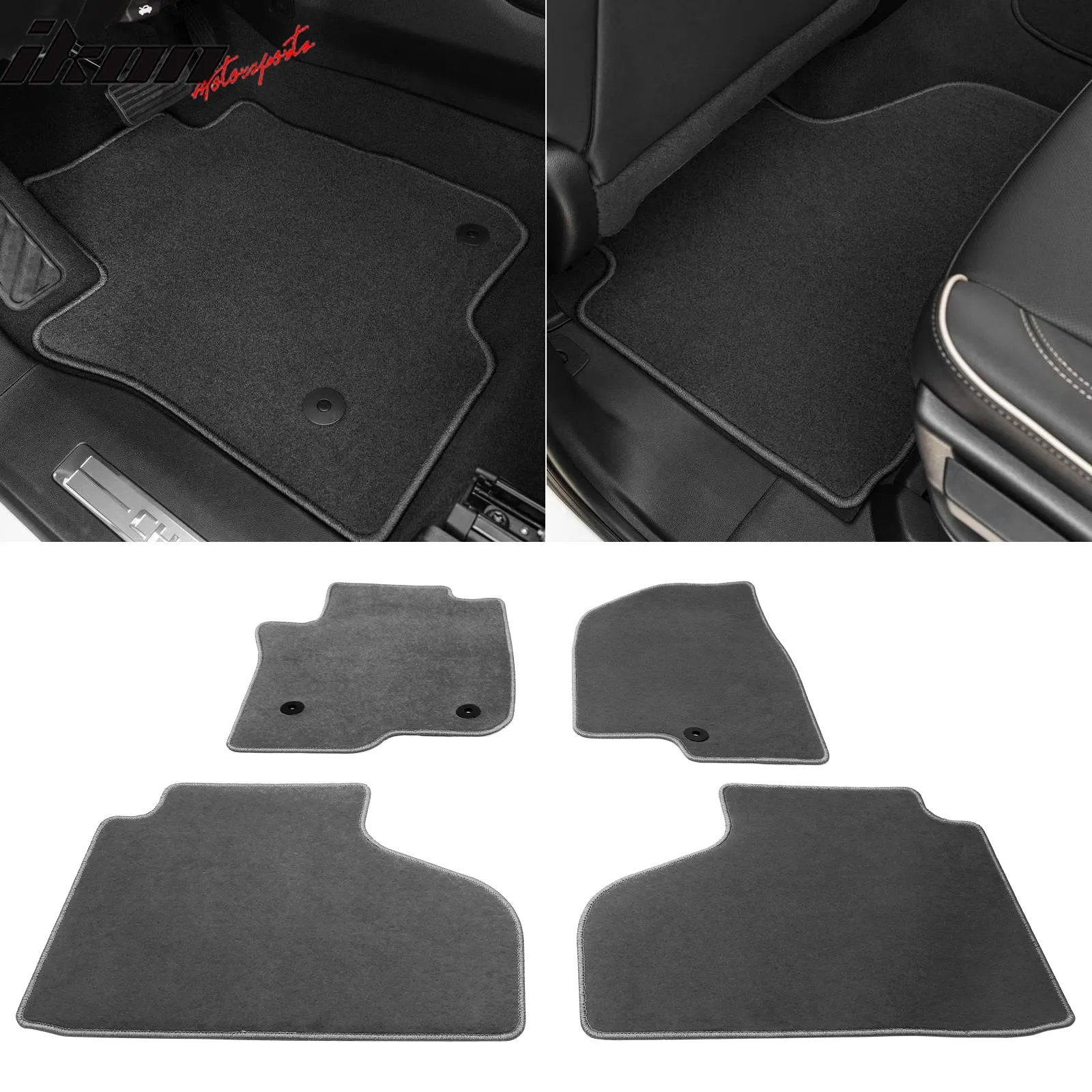 2021-2023 Chevy Suburban Tahoe GMC Yukon 4PC Floor Mats Nylon