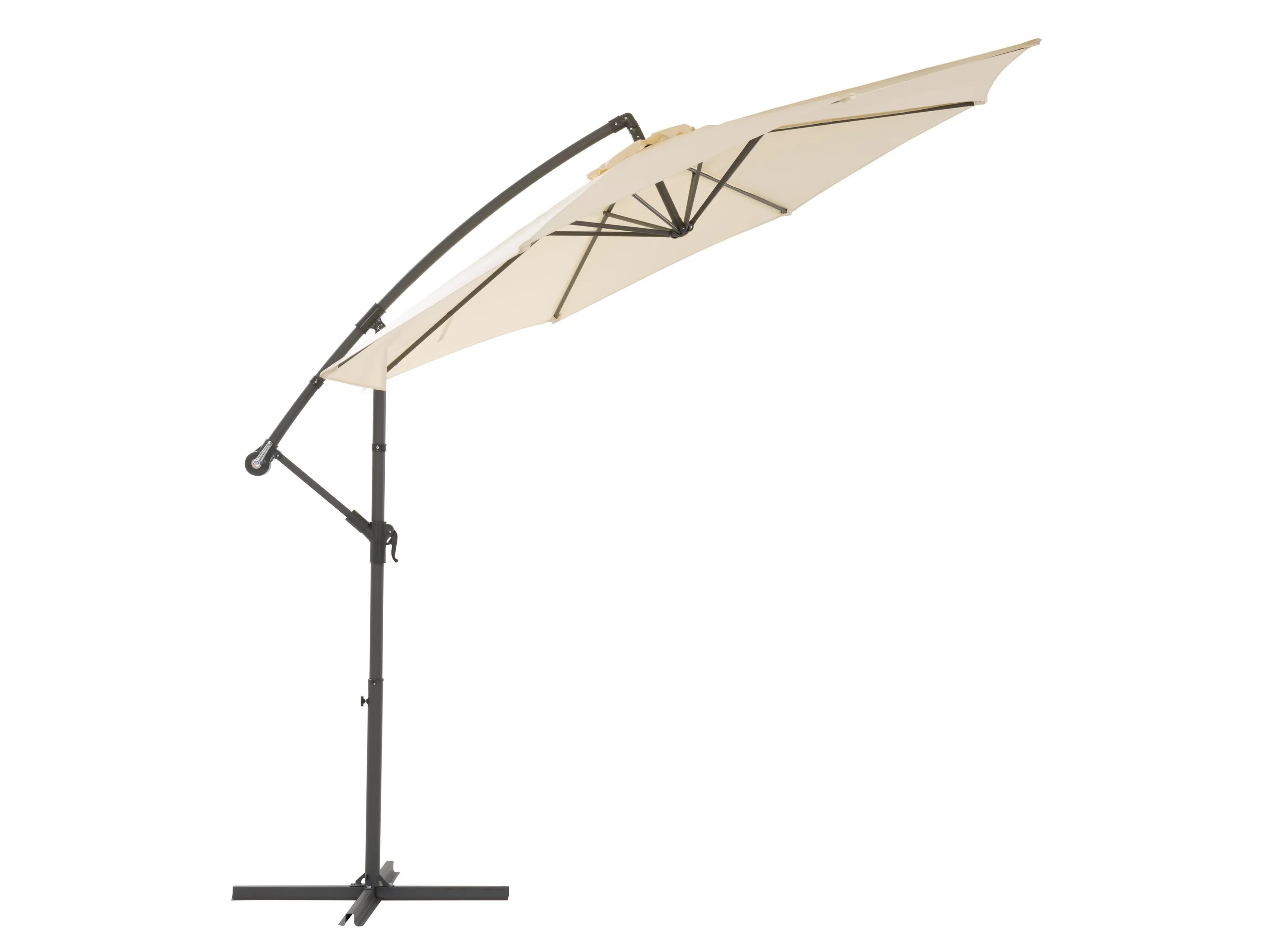 9.5ft Tilting Offset Patio Umbrella - Warm White