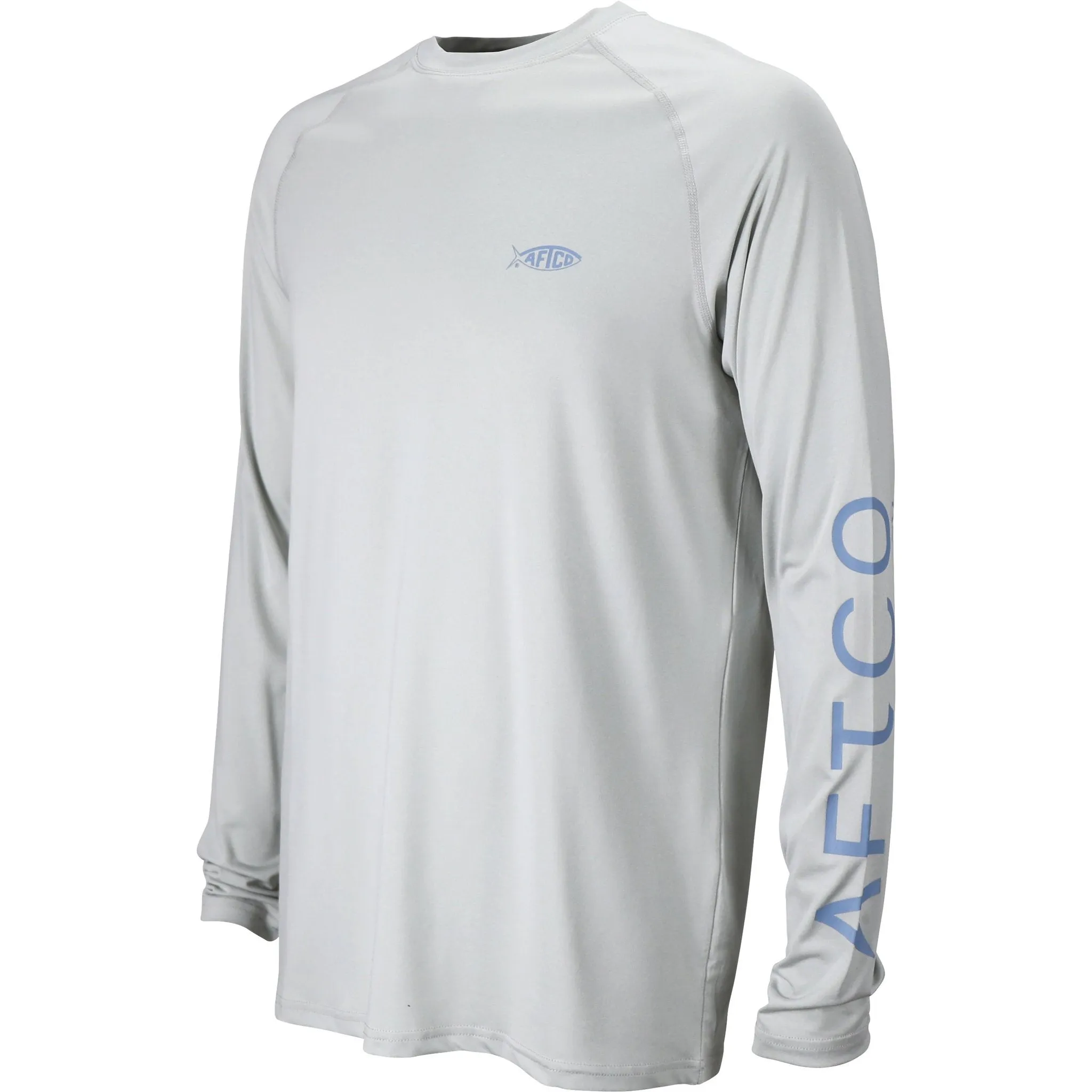 AFTCO Men's Samurai 2 LS Shirt/Silver Heather