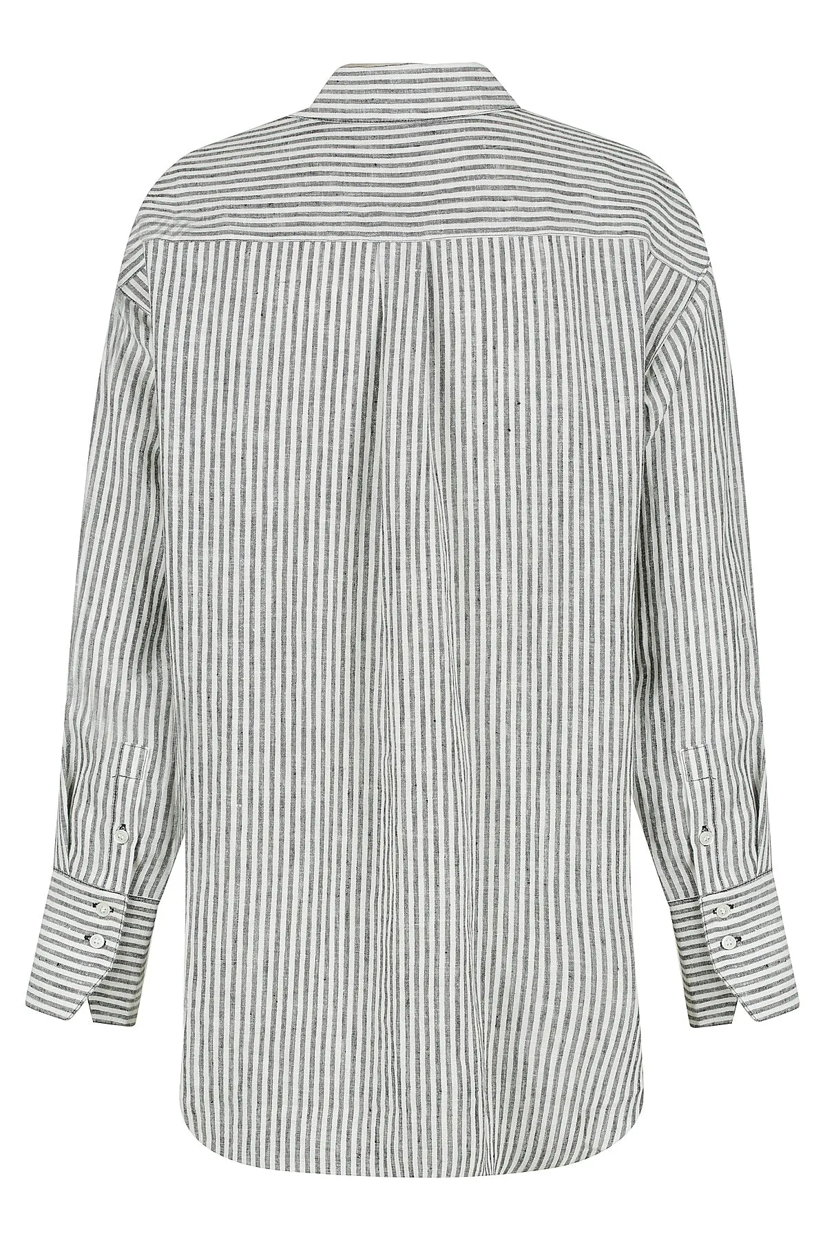 Alexa Stripe Shirt - Black/Ivory