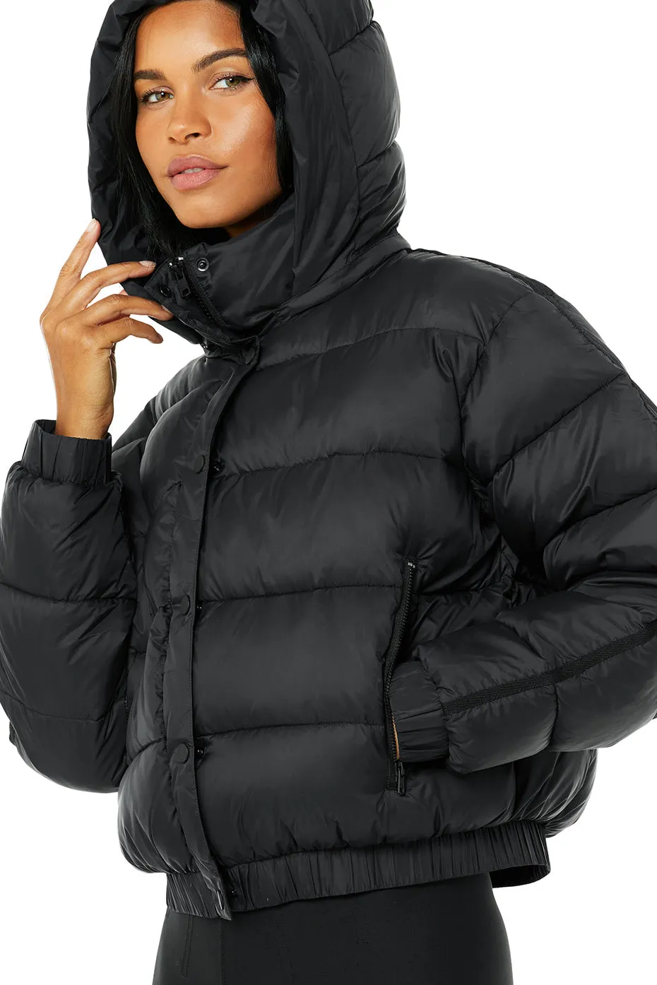 Aspen Love Puffer Jacket - Black