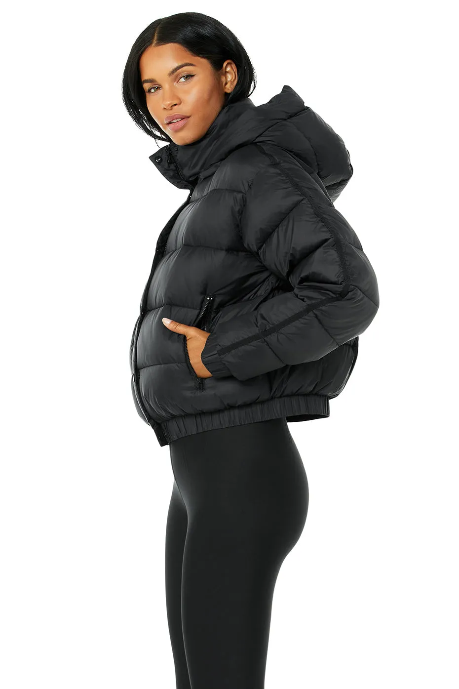 Aspen Love Puffer Jacket - Black