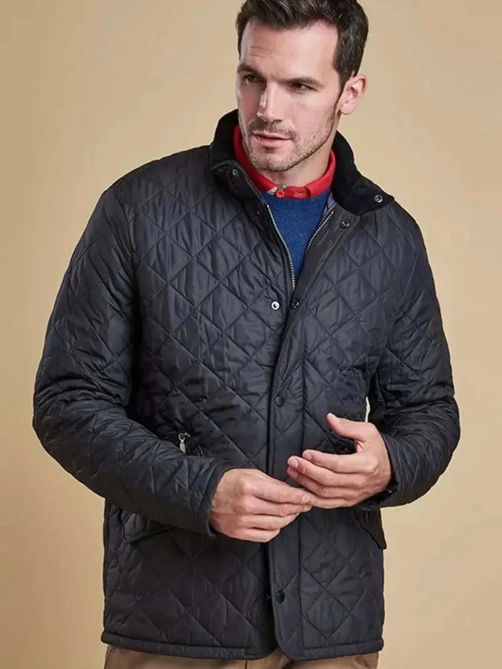 BARBOUR Chelsea Sportsquilt Jacket - Mens - Navy