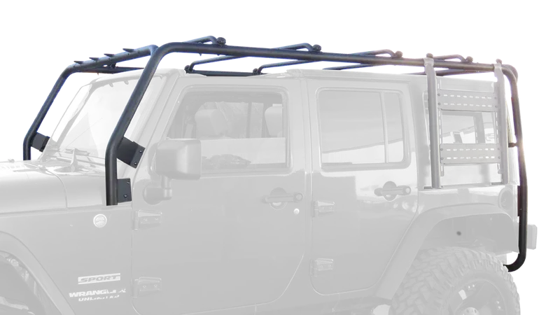 Body Armor 4x4 Cargo Roof Rack For Jeep Wrangler 4 Door 2007-2018