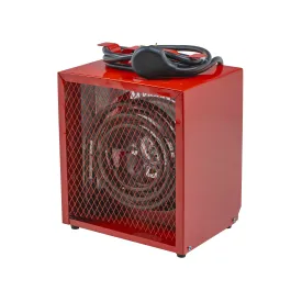 Comfort Zone Portable Fan-Forced Industrial Space Heater in Red