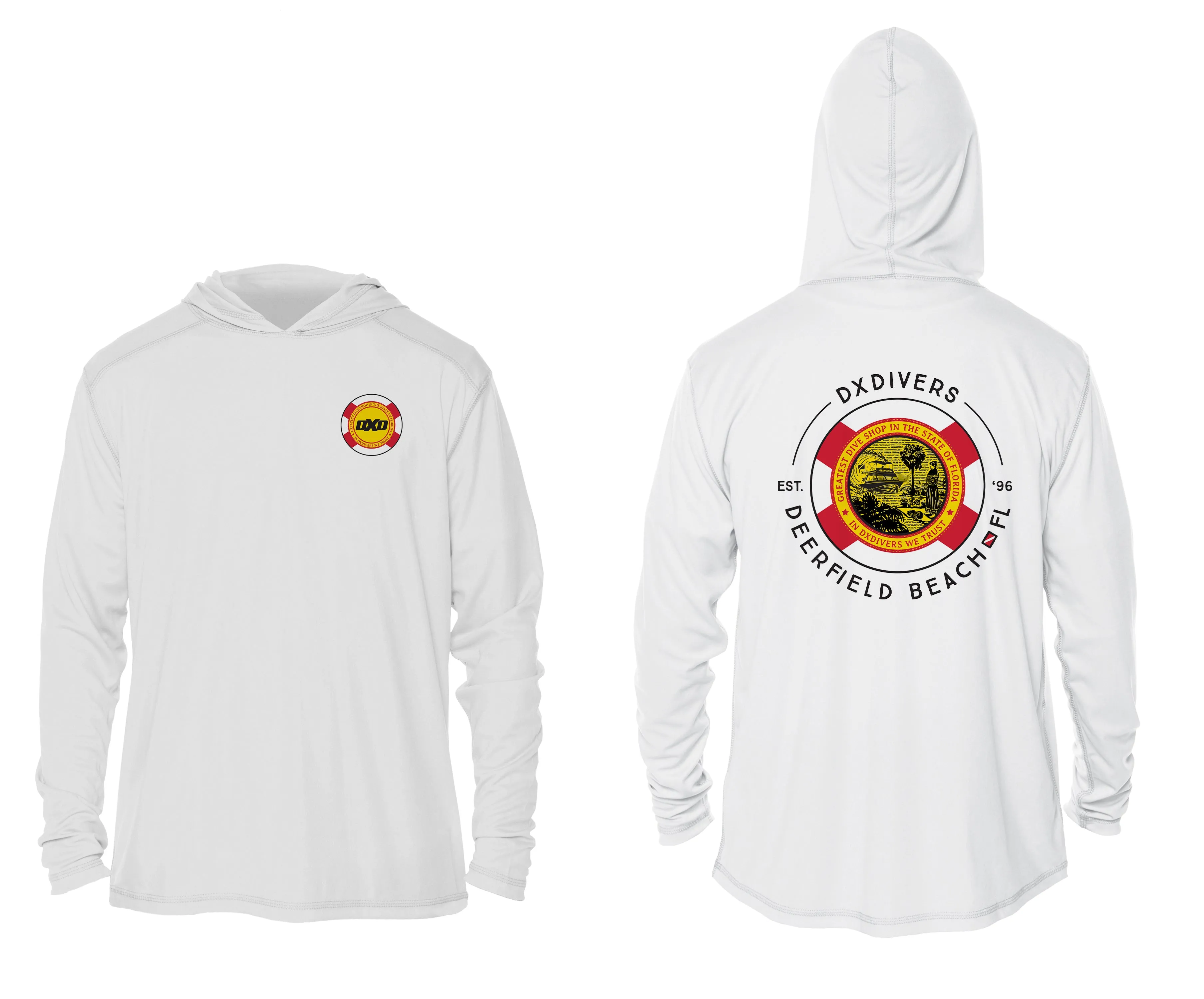 DXDivers Florida Seal Long Sleeve Hooded Shirt