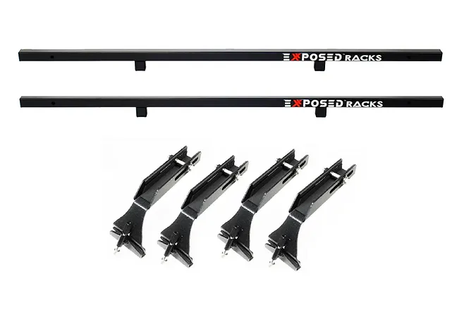 Exposed Racks 9605 Black No Drill Roof Rack For Hard Top Jeep Wrangler JK