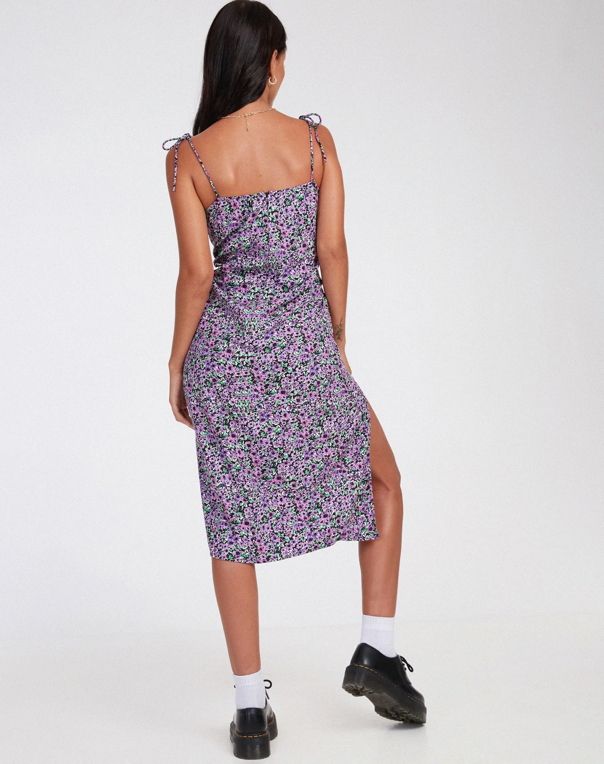 Lotie Midi Dress in Lilac Blossom