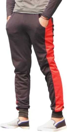 Men Colorblock Red/Black Joggers (Pack of 1)