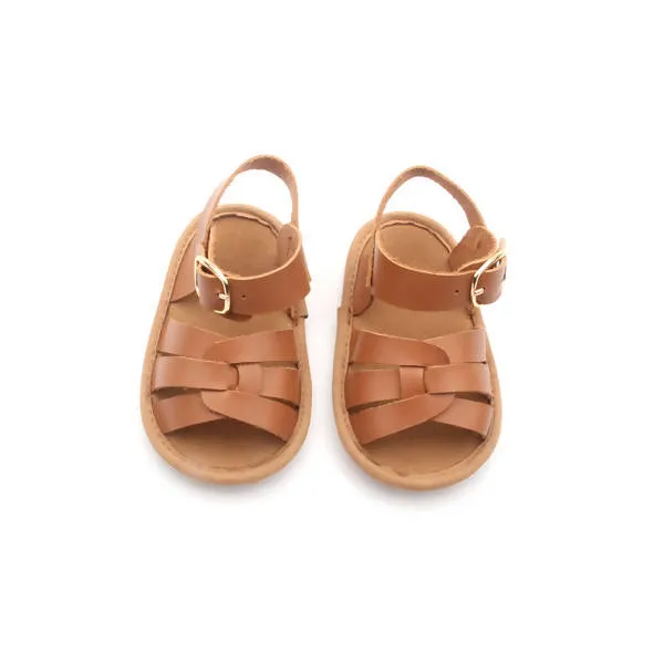 Neonjacc Infant Crib Baby Sandals Leather Shoes