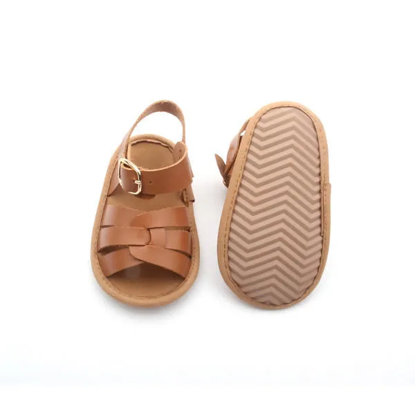 Neonjacc Infant Crib Baby Sandals Leather Shoes