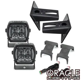 ORACLE Jeep JK Lower Windshield Light Mount Brackets   Lights Combo