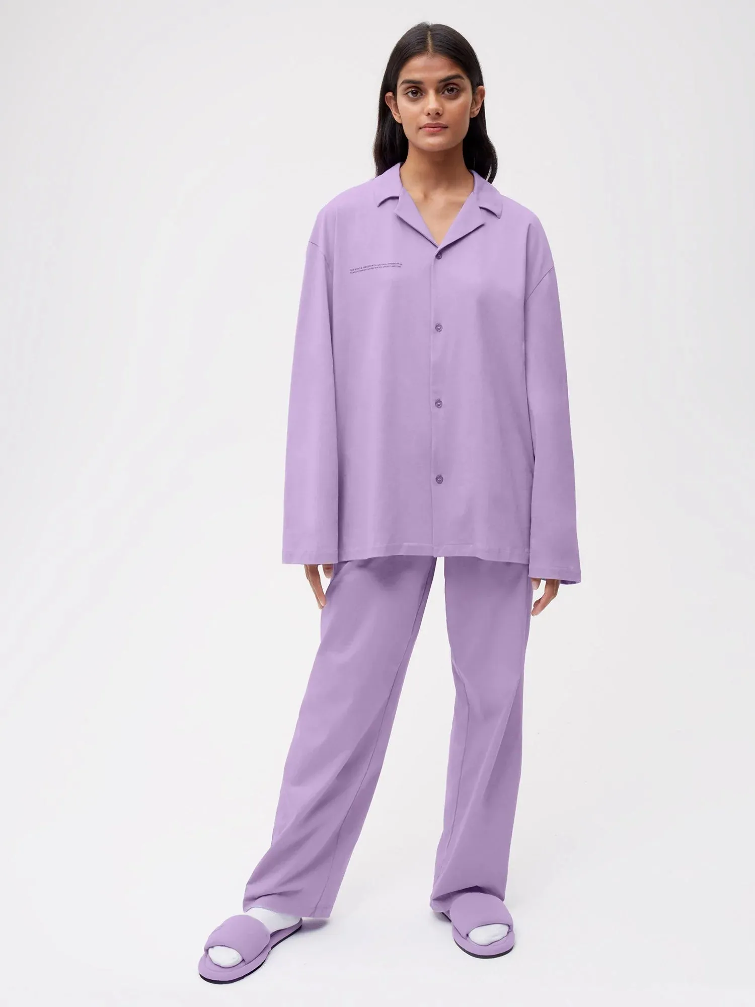 Organic Cotton Loungewear Track Pants—orchid purple