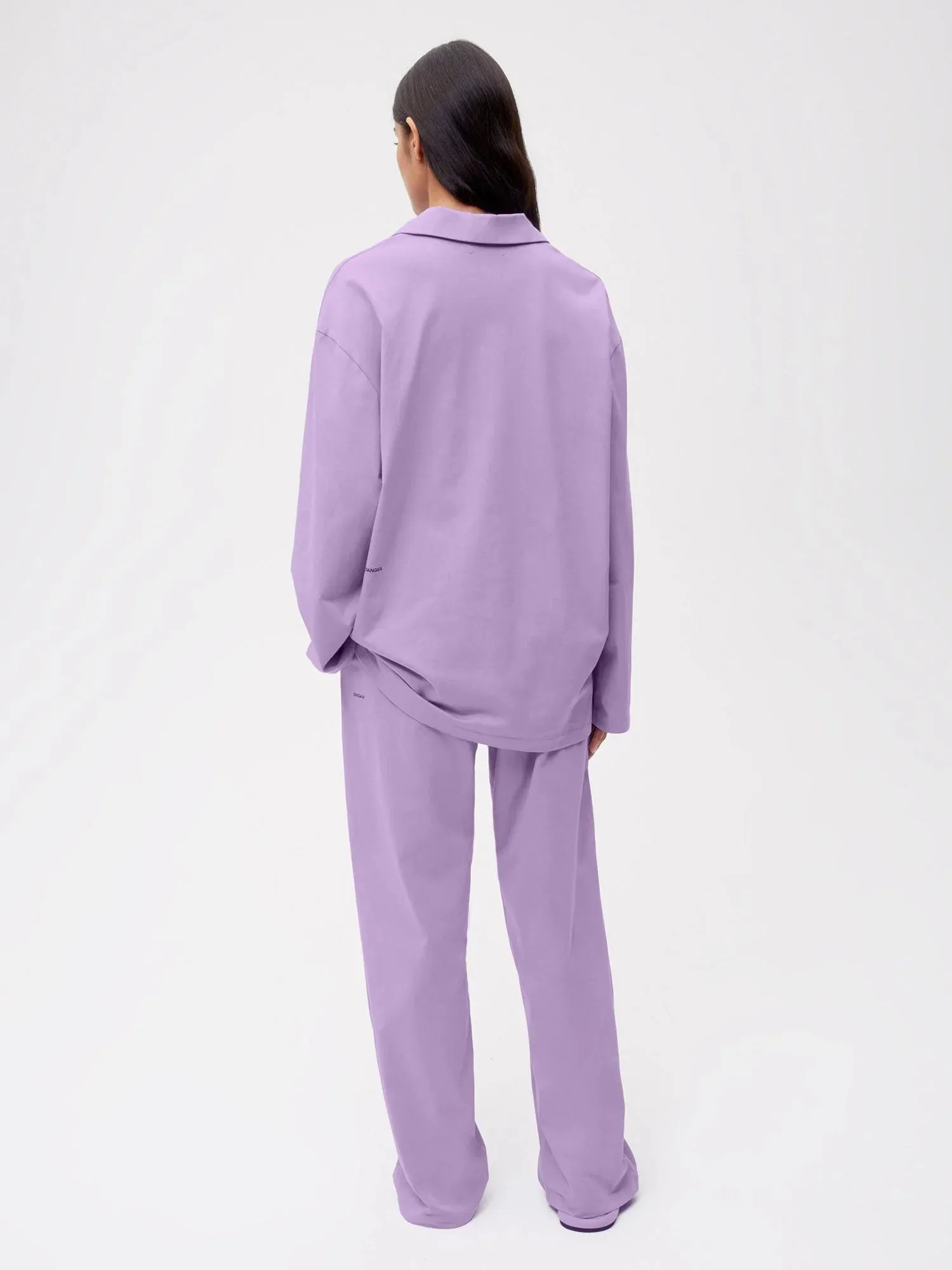 Organic Cotton Loungewear Track Pants—orchid purple