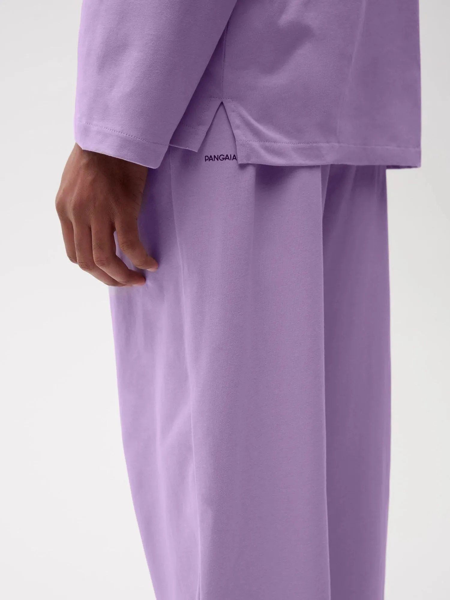 Organic Cotton Loungewear Track Pants—orchid purple