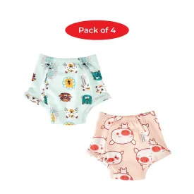 Pack of 4 Snug Farm Collection Potty Training Pull-up Pants for Babies/ Toddlers/Kids (Size 4, Fits 4 years – 6 years)