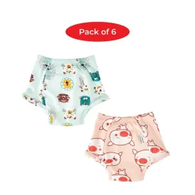 Pack of 6 Snug Farm Collection Potty Training Pull-up Pants for Babies/ Toddlers/Kids (Size 2, Fits 2 years – 3 years)