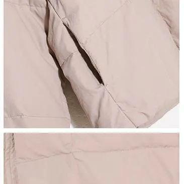 Petite Cropped Cotton Puffer Jacket