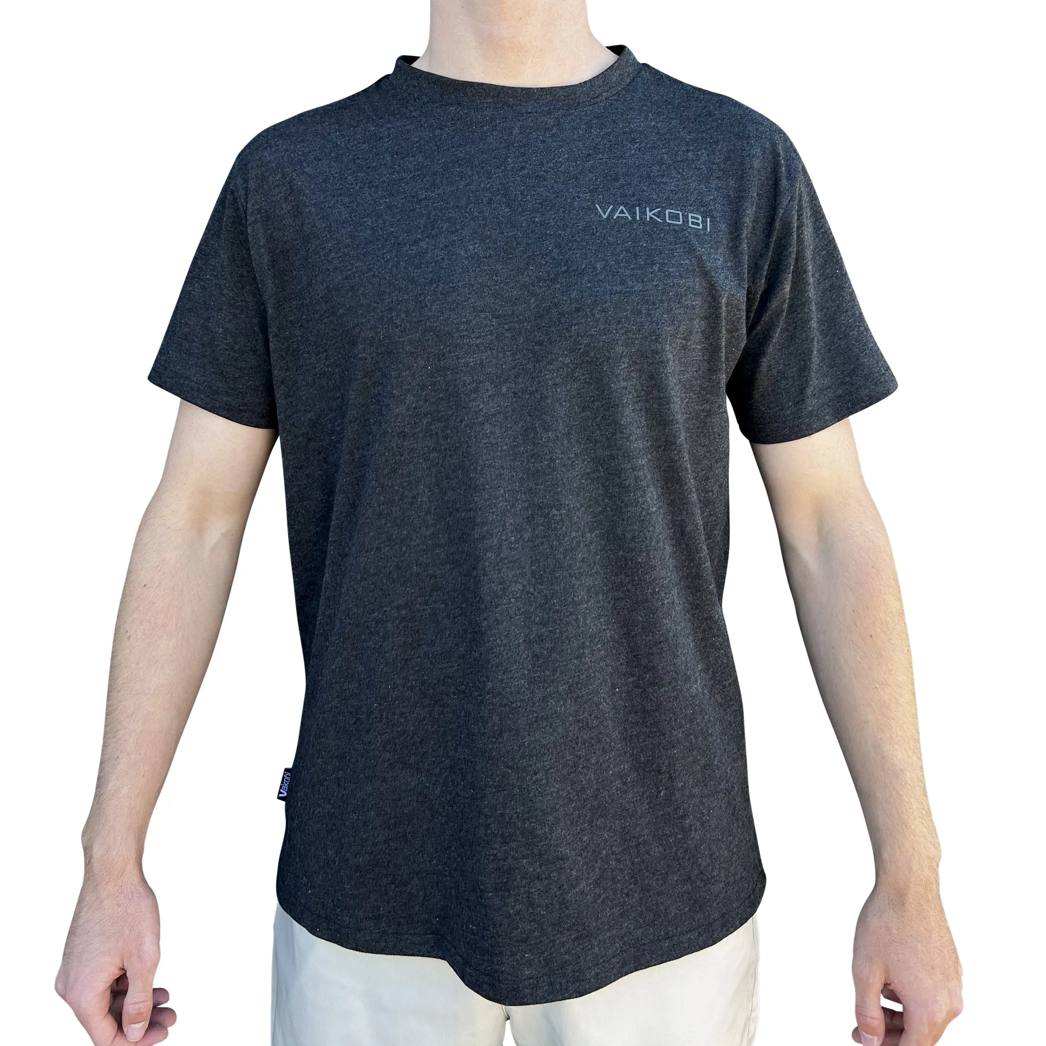 Piha Logo Tee - Charcoal