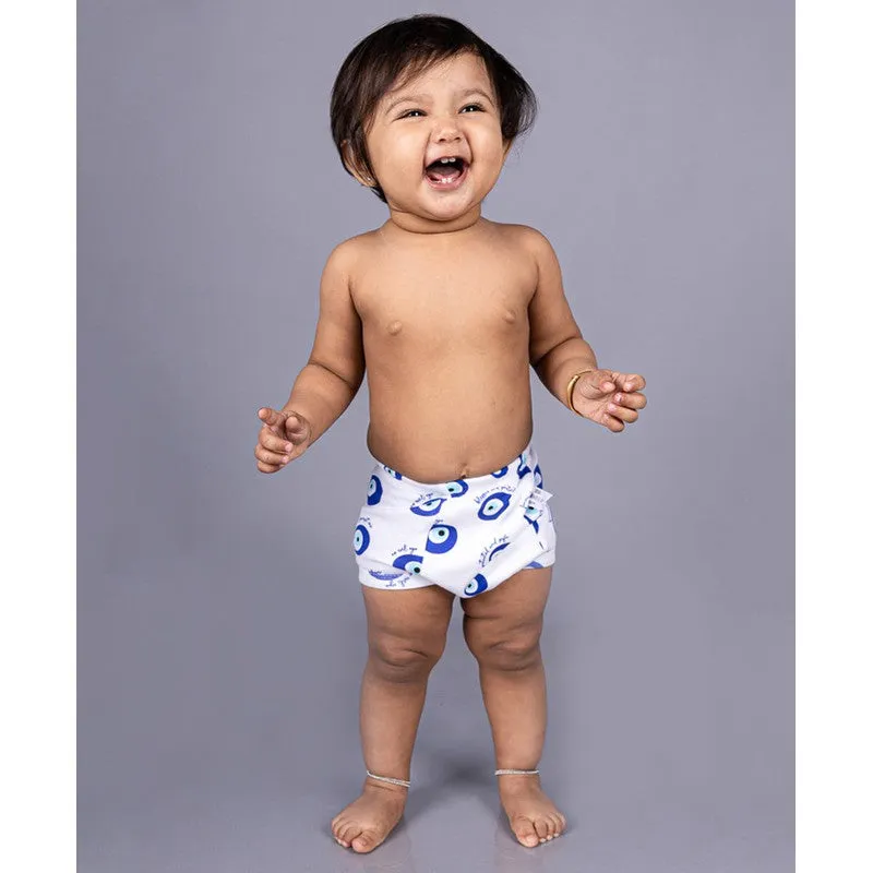 Potty Training Pants for Kids Evileye & Whale (Size 0, Fits 0-9 Months) - Pack 2