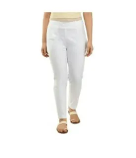 Regular Stretchable Women Cotton Blend Trousers / Pants