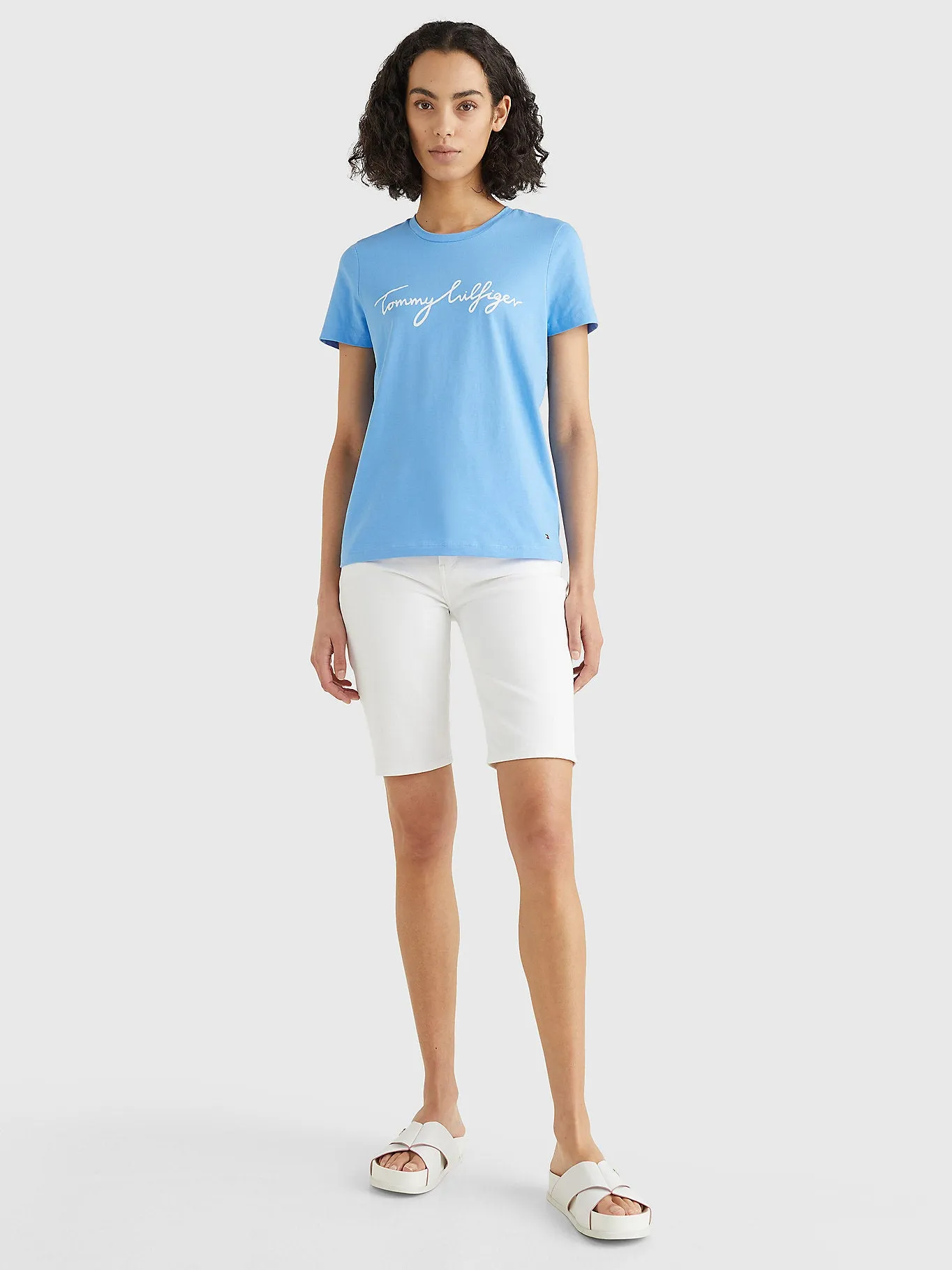 Signature Tee -Hydrangea Blue