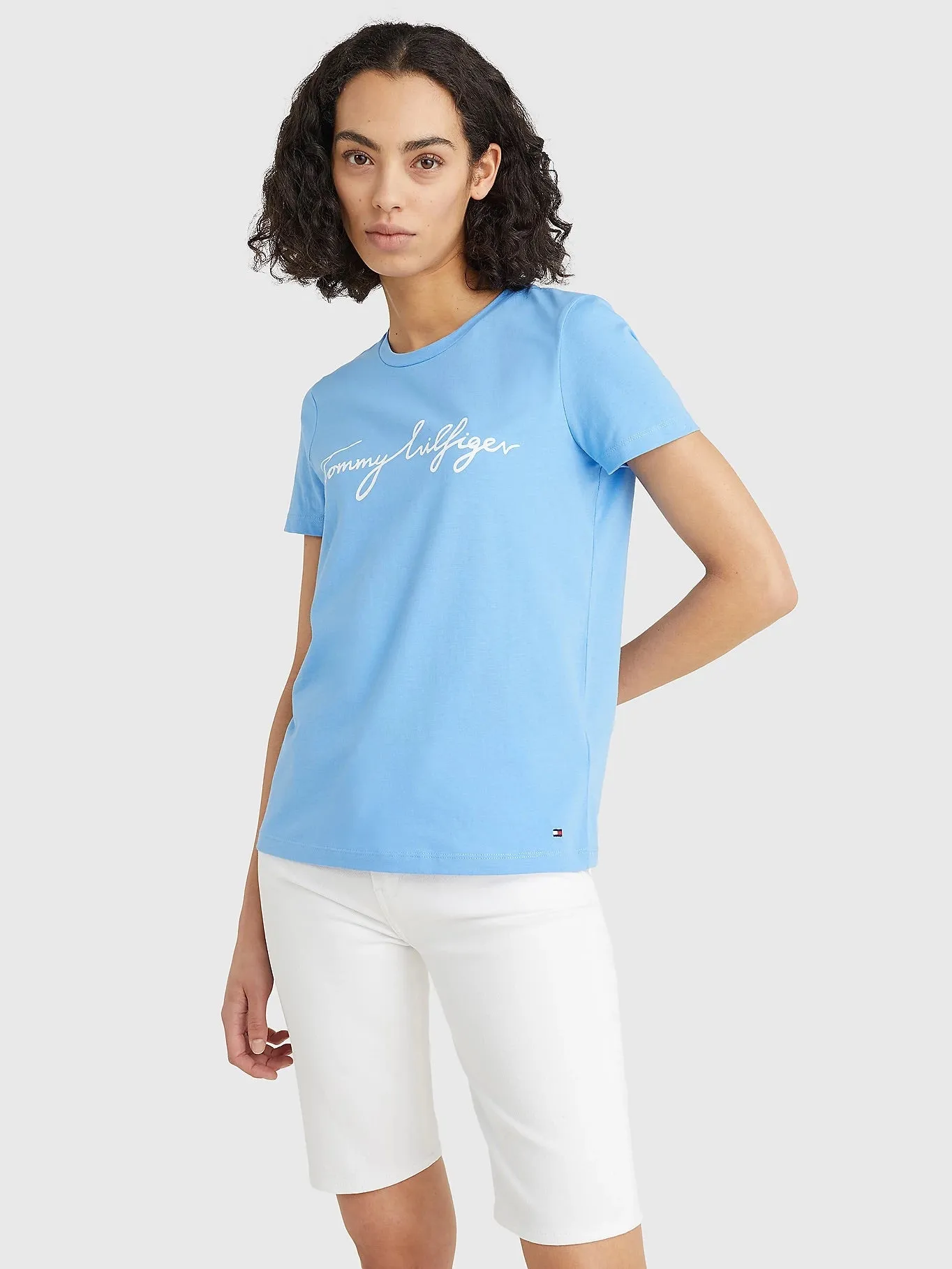 Signature Tee -Hydrangea Blue