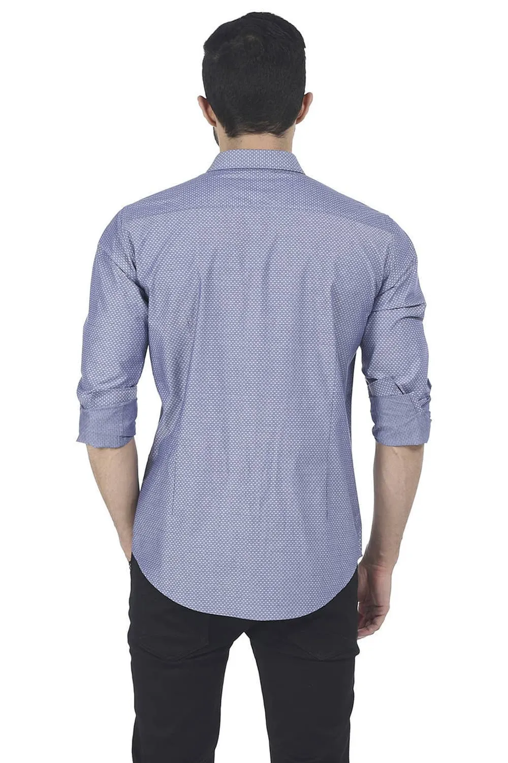 Slim Fit Grey Sand Dobby Shirt