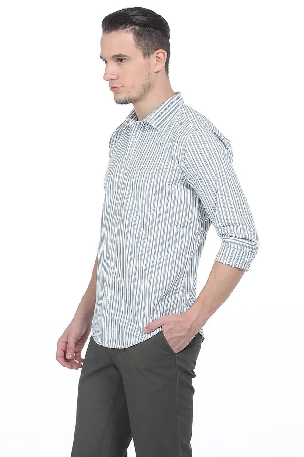 Slim Fit Stripe Shirts