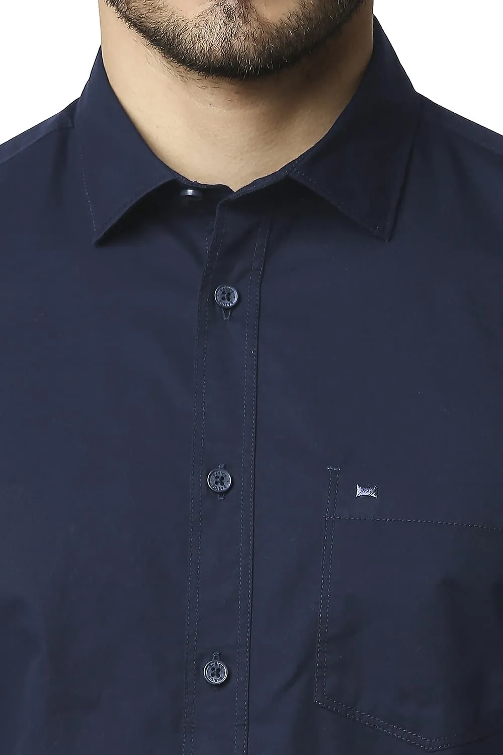 Slim Fit Twill Halfsleeves Shirt