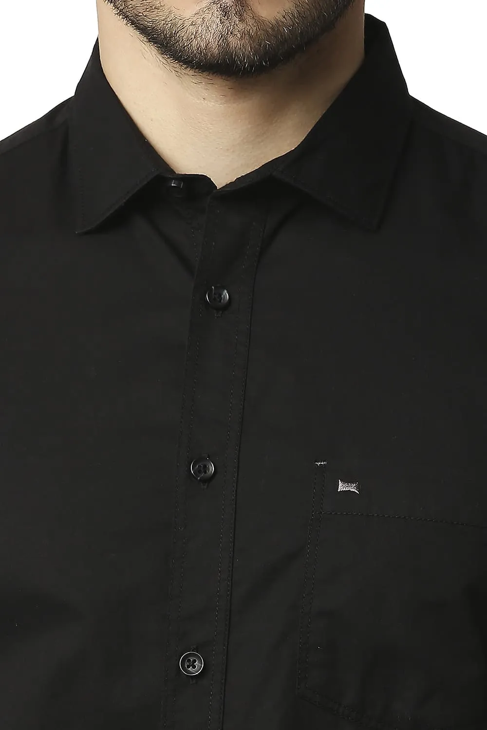 Slim Fit Twill Halfsleeves Shirt