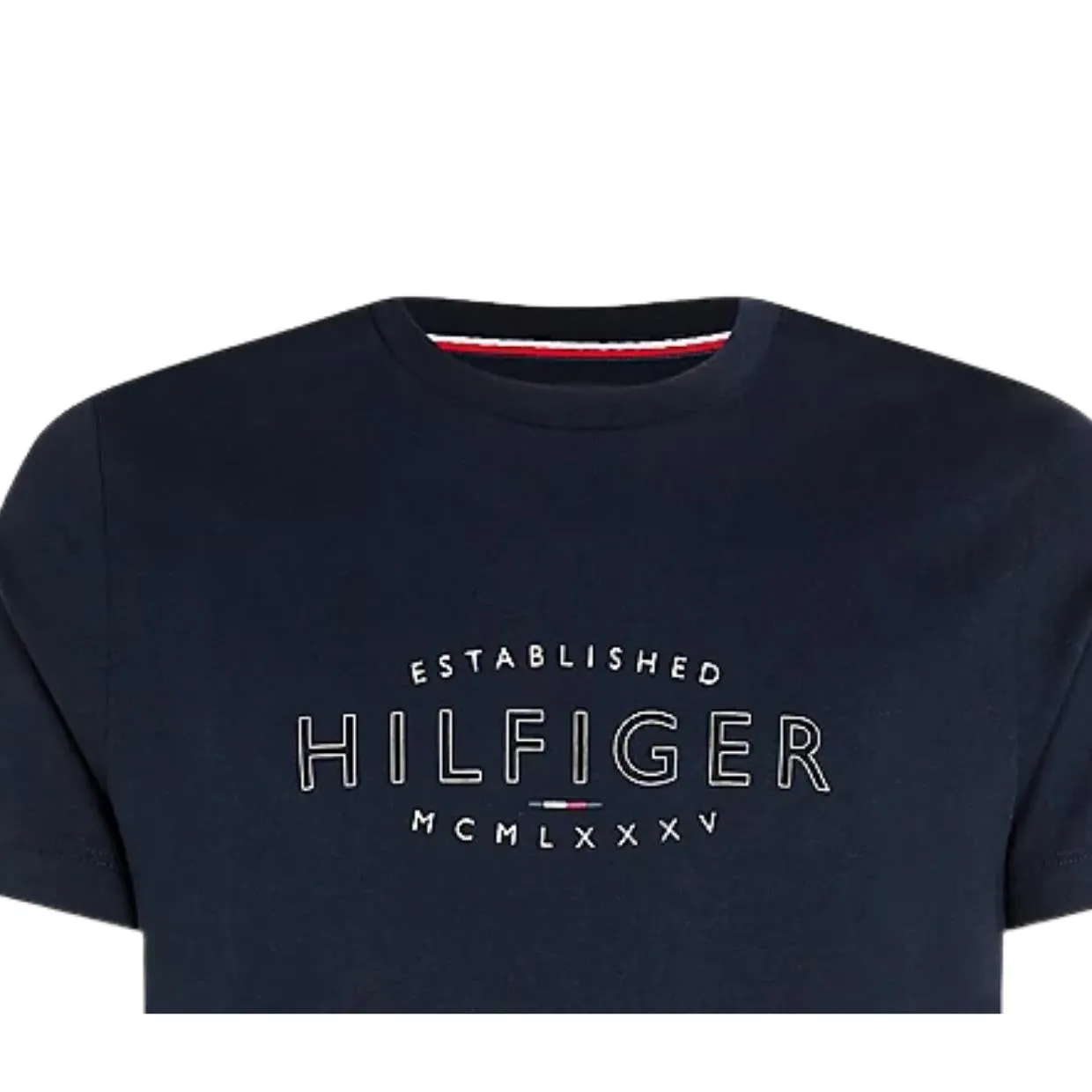 Tommy Hilfiger Curve Logo Navy T-Shirt