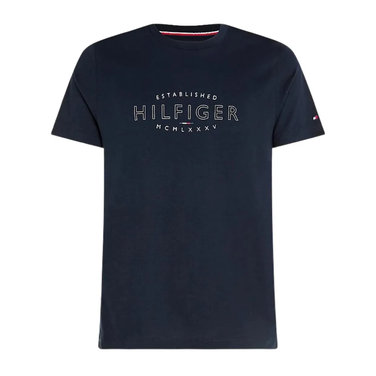 Tommy Hilfiger Curve Logo Navy T-Shirt