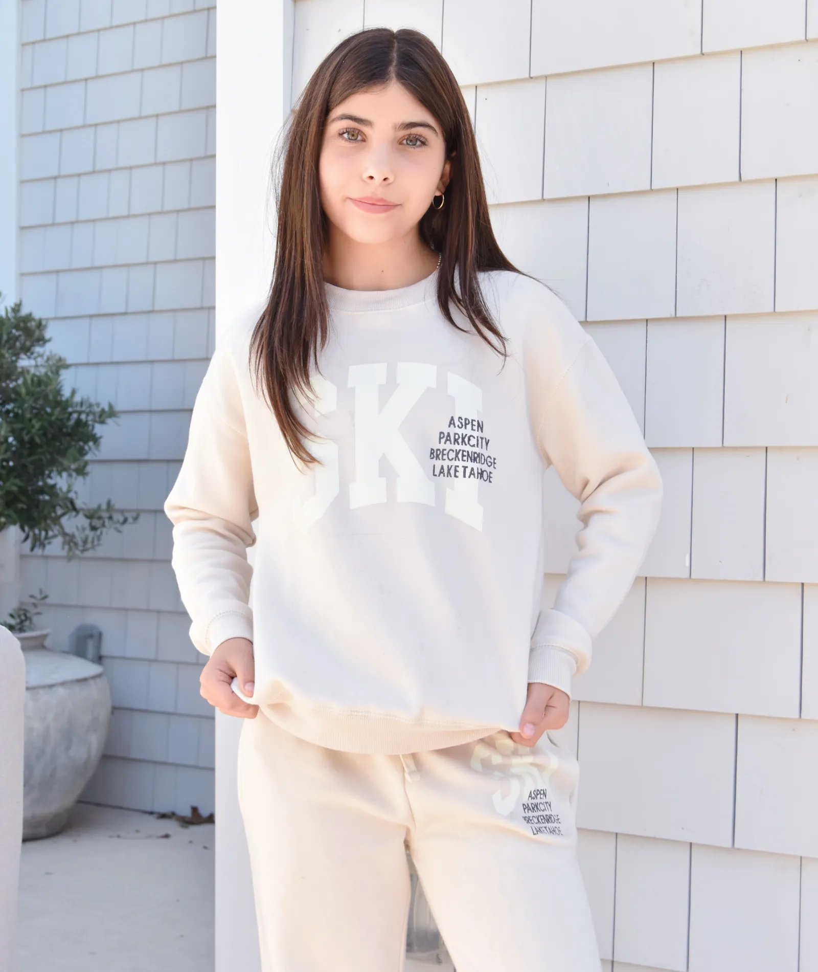 Vintage Havana Girls Ski Destination Joggers